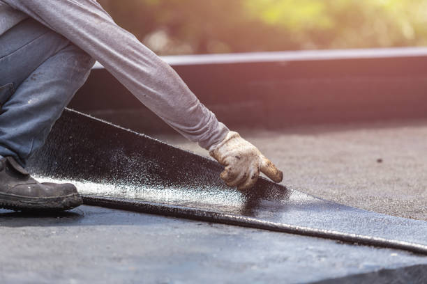 Professional Emergency Waterproofing technician working in Rosendale, WI